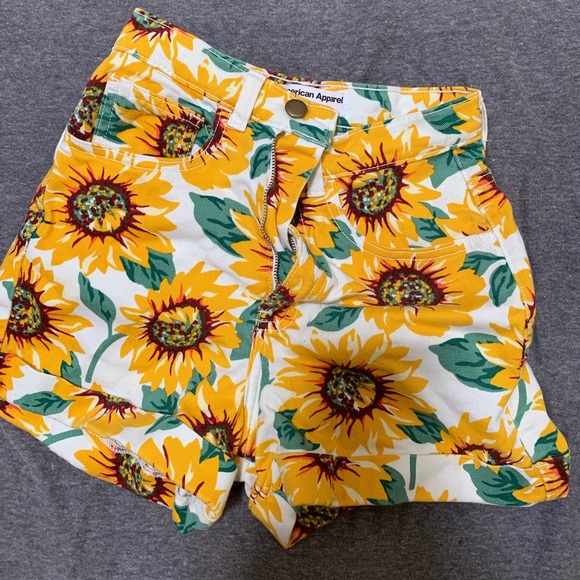 sunflower shorts american apparel
